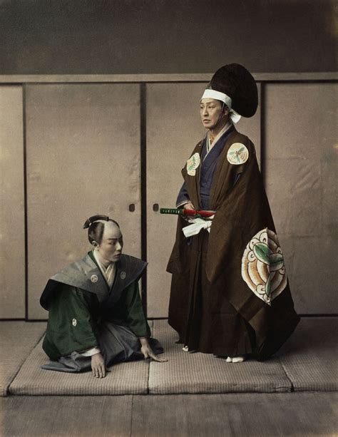 Japanese Actors Feudal Lord Servant Feudal Japan Daimyo Samurai