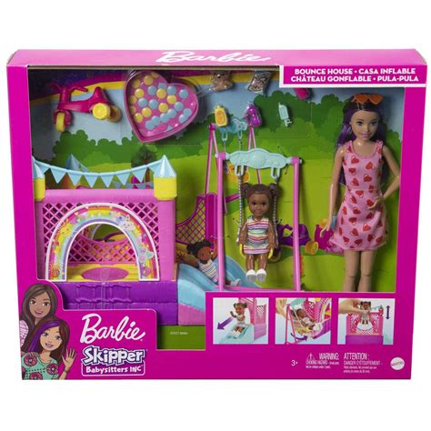 Barbie Skipper Babysitters Inc Bounce House Playset With Dolls Shop