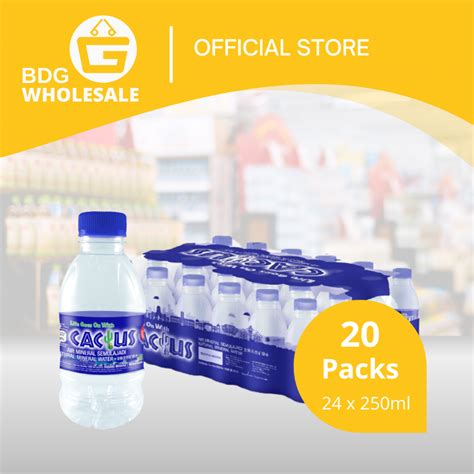 cactus mineral water   ml shopee malaysia