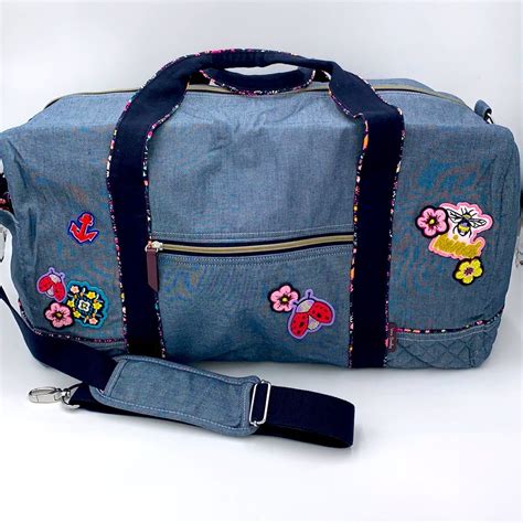 Vera Bradley Vbu Large Travel Duffel Bag In Blue Chambray Vera Bradley Travel Bag Vera