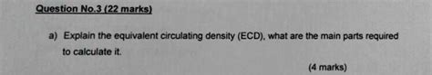 Solved Question No Marks A Explain The Equivalent Circulating