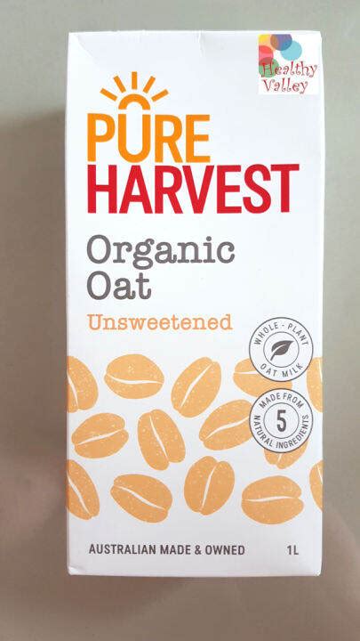 pureharvest organic oat unsweetened  lazada