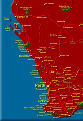 Western Australia Maps - WA Regions and Places to Visit