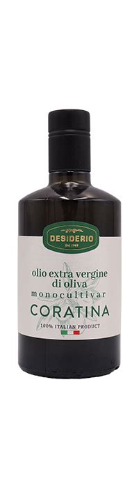 Desiderio Coratina Extra Virgin Olive Oil Puglia Italy 500mL