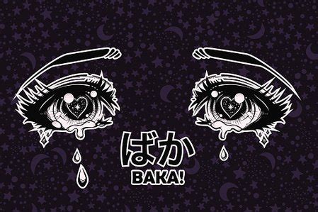 Crying Eyes In Anime Or Manga Style. Stock Vector | Royalty-Free ...