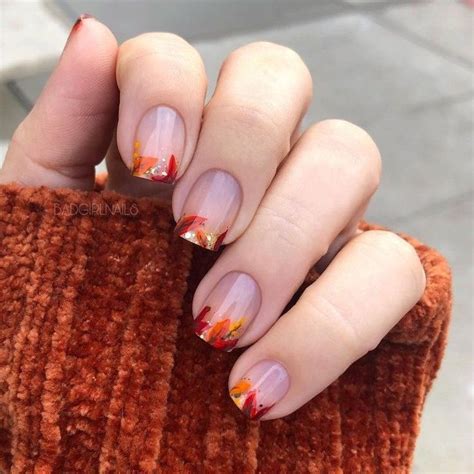 Nail Art Feuille D Automne Les Meilleures Id Es Copier Fall Nail