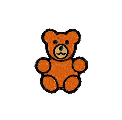 Teddy Bear Embroidery Design File - SubEarthan Cottage