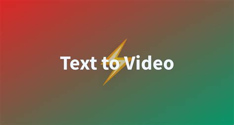 Text To Video A Hugging Face Space By Huggingface Tools