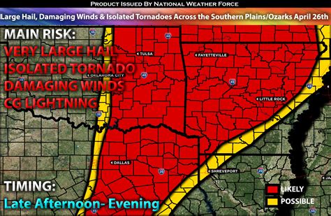 Large Hail Damaging Winds And Isolated Tornadoes Possible Across The