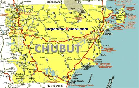 Mapa Provincia Del Chubut