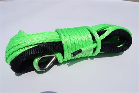 Corde de treuil synthétique verte de 6mm x 15m câ Grandado