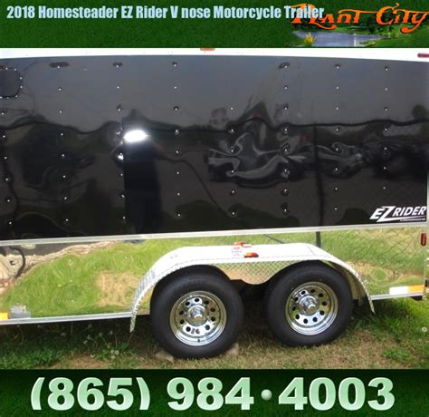 Cargo Trailers 2018 Homesteader Ez Rider V Nose Motorcycle Trailer