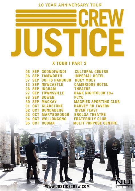 Tickets for JUSTICE CREW COOMA - 10th Anniversary Tour in Cooma from Ticketbooth