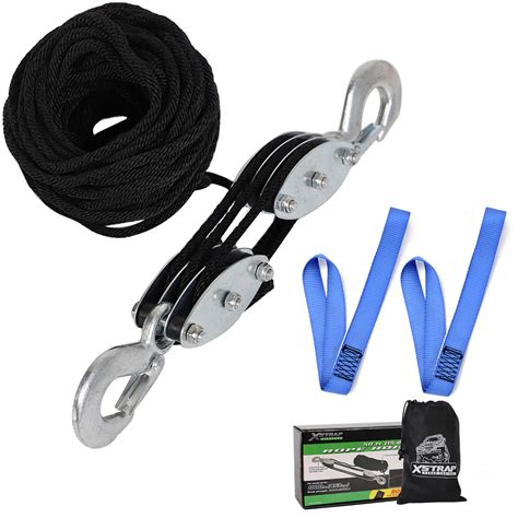 Buy Xstrap Rope Hoist Feet Block And Tackle Pulley System For