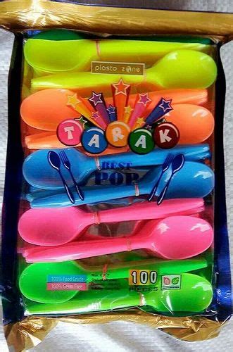 Disposable Plastic Spoon For Party Packaging Type Packet At Rs