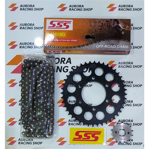 Jual GEAR SET SSS BLACK NINJA 150 R RR SS RANTAI SSS 428 HMX