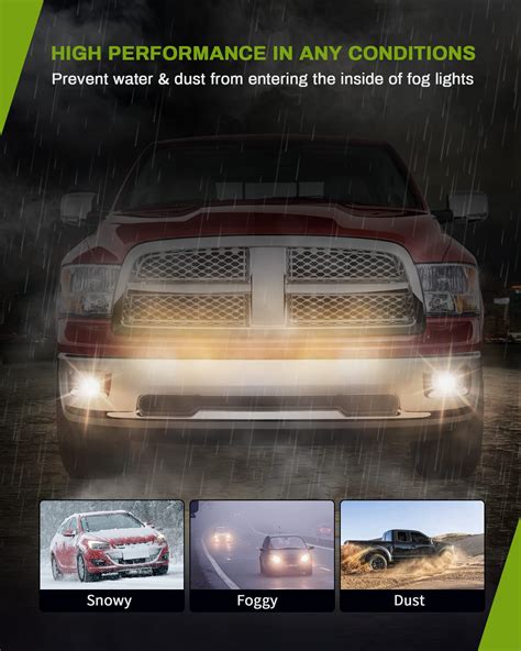 Autosaver Fog Lights Compatible With Dodge Ram