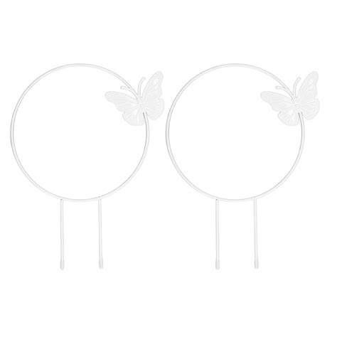 2 Pcs Butterfly Garden Climbing Trellis Iron Plant Trellis For