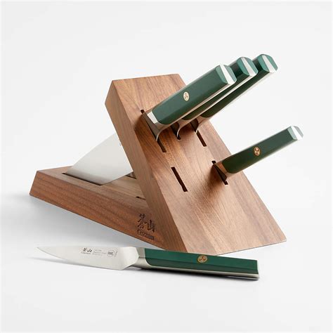 Cangshan Everest Cypress Green 6-Piece Knife Block Set + Reviews ...