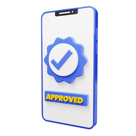 3d Object Of Approved Icon With A Checklist Verification On A