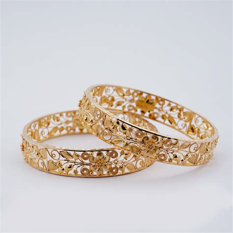 22K Gold Fancy kangan – BSA Gold & Diamonds