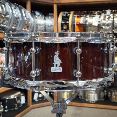 Brady Snare 14x5 5 Jarrah Ply Blue Fiddleback High Gloss Reverb