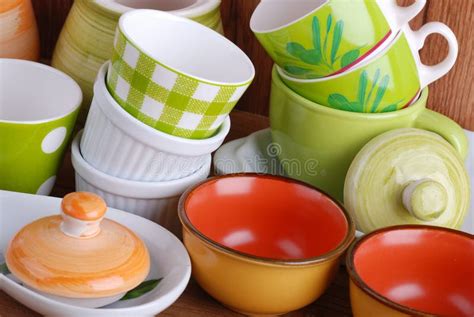 Ceramic kitchen tools stock image. Image of decorated - 23991821