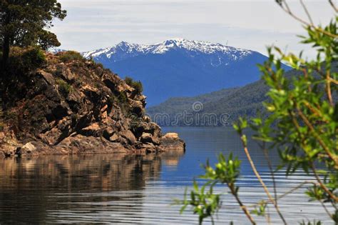 San Martin De Los Andes Lake And Transparent Waters White Sand