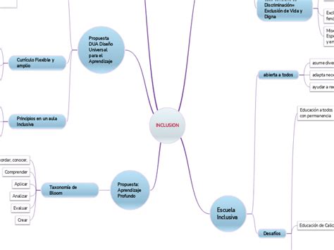 Inclusion 2 Mind Map