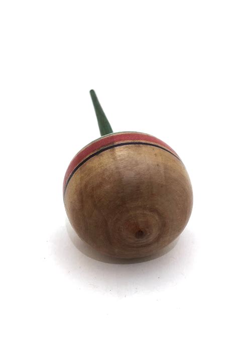 Vintage Japanese Tougatta Hand Twist Koma Spinning Top By Hironi Masa