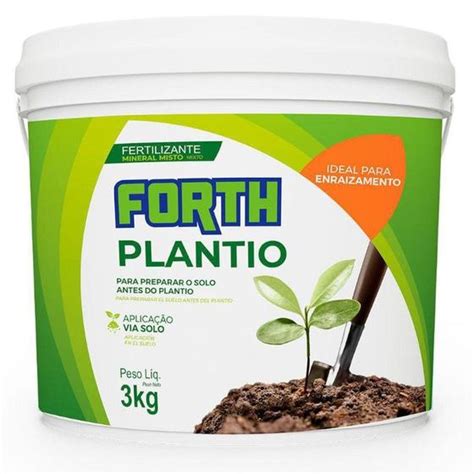 Adubo Fertilizante Forth Plantio NPK Mineral Granulado 3kg Adubo Para