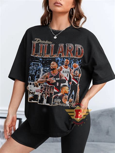 Damian Lillard Shirt Basketball Shirt Classic 90s Graphic Etsy