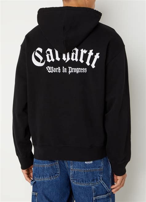 Carhartt Wip Hoodie Met Logo En Backprint • Zwart • De Bijenkorf