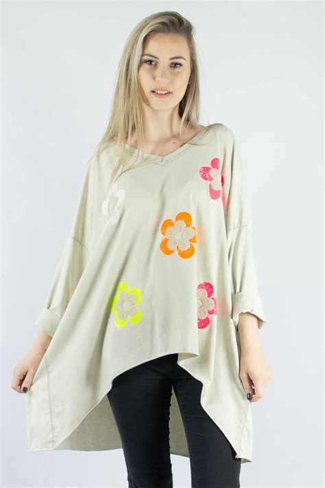 Be Owa Bluzka Oversize W Kwiaty Stilissima Pl