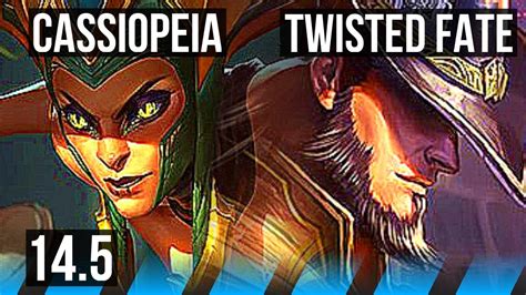 Cassiopeia Vs Twisted Fate Mid 500 Games Godlike Kr Master 14