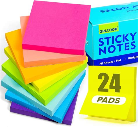 Amazon Pack Sticky Notes X Inch Colorful Sticky Note