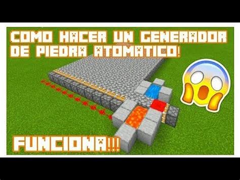 Como Hacer Un Generador De Piedra Autom Tico Tutorial Minecraft Youtube