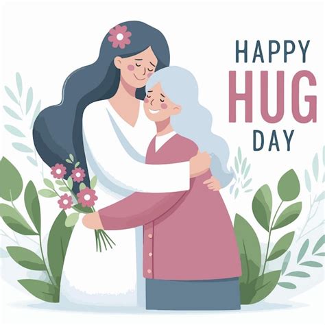 Premium Vector | National hugging day