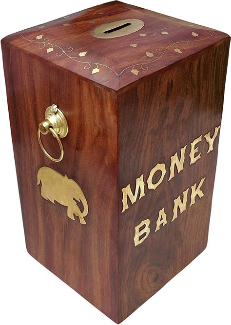 Park City Wooden Money Bank Big Size Master Size Large Piggy Bank