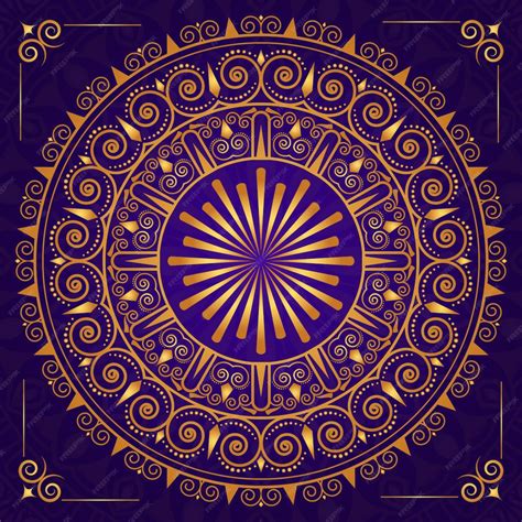 Premium Vector Gold Mandala Background In Wedding Invitation Card