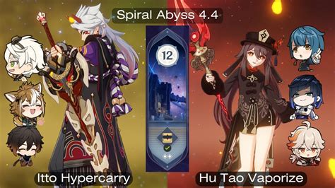 Spiral Abyss Floor Stars Itto Hypercarry Hu Tao