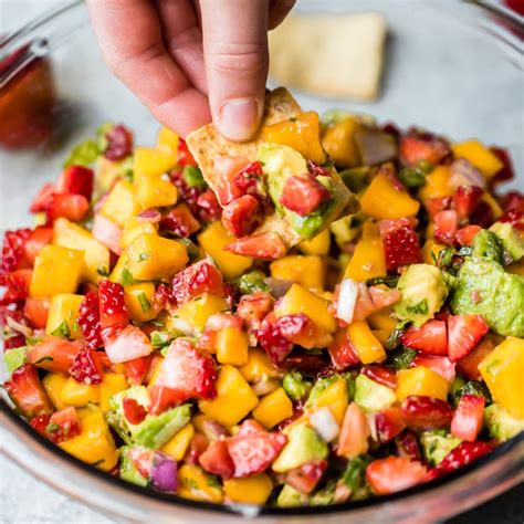 The Best Avocado Peach Salsa Ambitious Kitchen