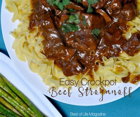 Beef Stroganoff Crockpot Recipe With Golden Mushroom Soup Best Of Life Magazine