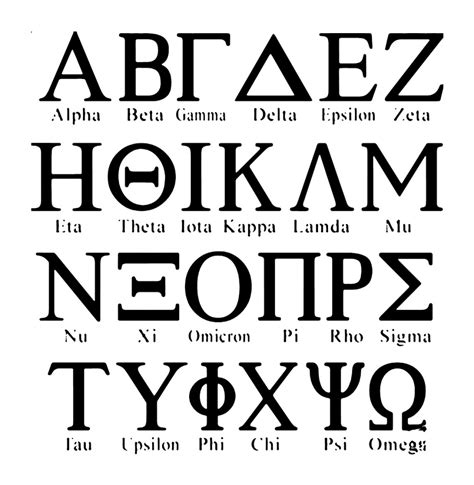 Greek Letters Crossword | Free Letter Templates