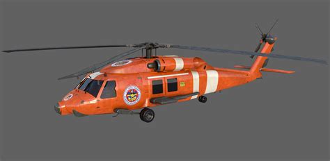 Coast Guard Rescue Helicopter 3D Model $19 - .ma .obj .fbx .max .c4d ...