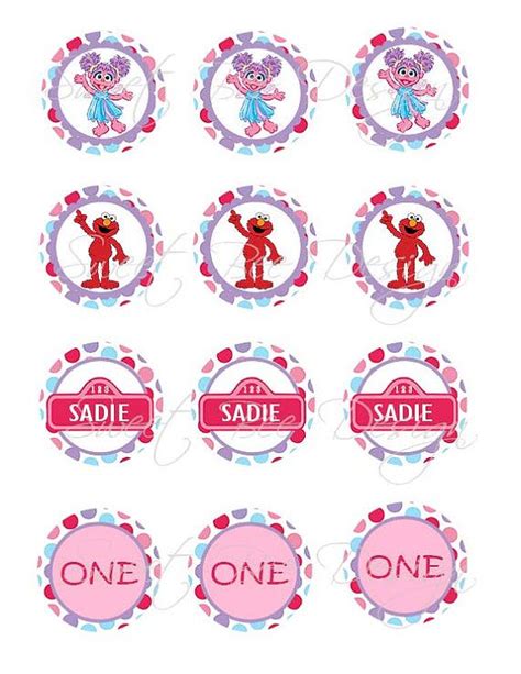 Abby Cadabby Cupcake Toppers Abby Cadabby Favor Tags Abby Cadabby