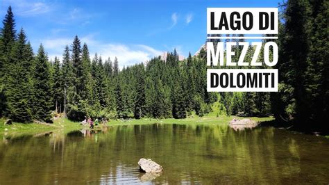 Dolomiti Italy🇮🇹🇮🇹 Lago Di Mezzomittersee 4k In Summer Time