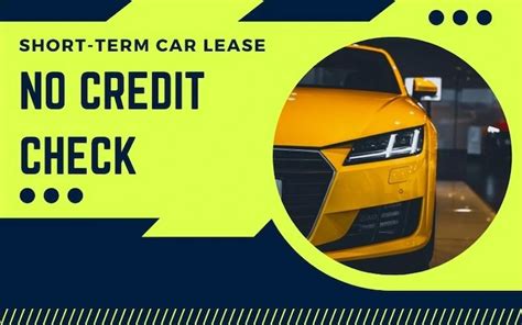 Short Term Car Lease No Credit Check CarsPlan