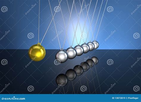 Newton S Pendulum Stock Illustration Illustration Of Sphere 13872819