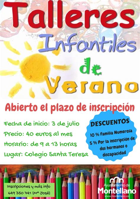 Abierto Plazo De InscripciÓn Talleres Infantiles De Verano